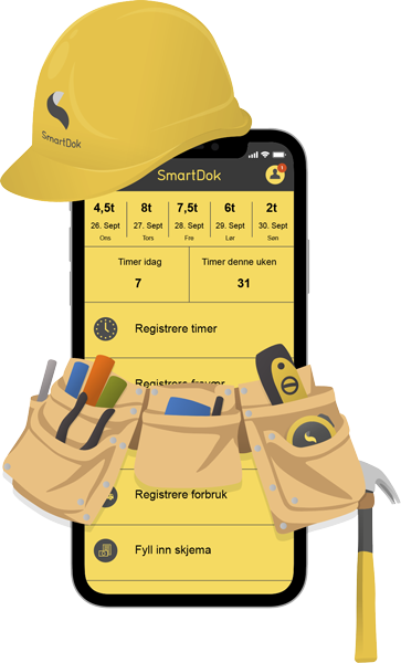 SmartDok_snekker_WEB Bygg og anlegg app smartdok