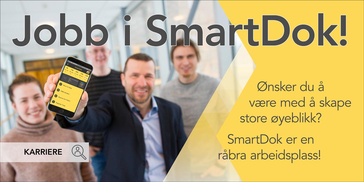 Jobb-i-SmartDok—16-9_1200PX Vi er alltid på utkikk etter dyktige personer– både nyutdannede og mer erfarne medarbeidere.